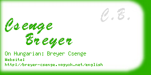 csenge breyer business card